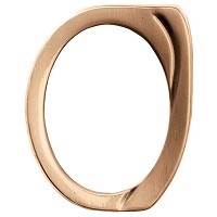 Oval photo frame 11x15cm - 4,3x6in In bronze, wall attached 346-1115