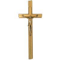 Crocifisso con Cristo 17x40cm In bronzo, a parete 3537/C