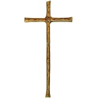 Crucifijo 23,5x45cm En bronce, a pared 3538