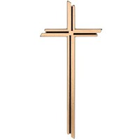 Crucifix 7x15cm - 2,6x5,3in In bronze, wall attached 3556