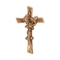 Crucifix 15x9cm - 5,9x3,5in In bronze, wall attached 3561