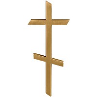 Kruzifix 6x14cm Messing, Wandbefestigung 3599