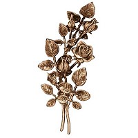 Placa de pared rosas izquierda 38cm Aplicación en bronce para lápida 3734-SX