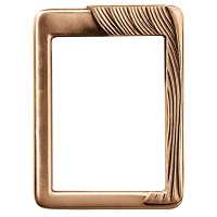 Rectangular photo frame 11x15cm - 4,3x6in In bronze, wall attached 384-1115