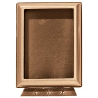 Rectangular photo frame 11x15cm - 4,3x6in In bronze, ground attached 385-1115