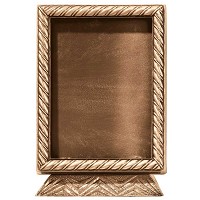 Rectangular photo frame 13x18cm - 5x7in In bronze, ground attached 393-1318