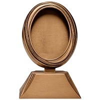 Marco de foto oval 9x12cm En bronce, ground attached 395-912