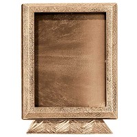 Rectangular photo frame 13x18cm - 5x7in In bronze, ground attached 396-1318