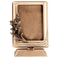 Rectangular photo frame 11x15cm - 4,3x6in In bronze, ground attached 397-1115