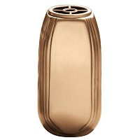 Vaso portafiori 20x10,5cm In bronzo, con interno rame, a parete 400-R1