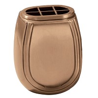Flowers pot 17,5x14cm - 7x5,5in In bronze, with plastic inner, wall attached 402-R3