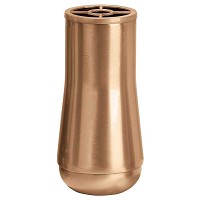Flowers vase 21x12cm - 8,3x4,75in In bronze, with plastic inner, wall attached 432-P4