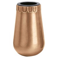 Vaso portafiori 12,5x7cm In bronzo, con interno rame, a parete 467-R27