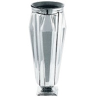 Flower vase Lineare 18x10cm-7,1x3,9in In stainless steel, ground or wall mount