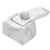 Chiavarda 8,3x4,7cm Marmorizzata Weiß, con perno per l'installazione 651979/MW