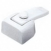 Flask 8,3x4,7cm - 3,2x1,8in Lacquered white, with pin for the installation 651979/ML