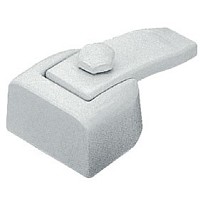 Chiavarda 8,3x4,7cm Laccata bianco, con perno per l'installazione 651979/ML