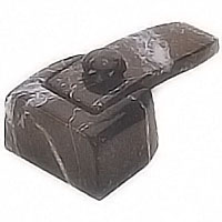 Flask 8,3x4,7cm - 3,2x1,8in Schwarz marbled, with pin for the installation 651979/MS