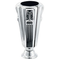 Flower vase Croce 18x9cm-7,1x3,7in In stainless steel, ground or wall mount