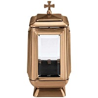 Lamp for candle 21x12,5cm - 8,3x5in In bronze, wall attached 406
