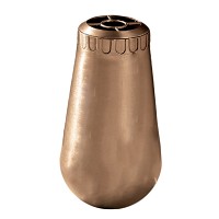 Vaso portafiori 32x16,5cm In bronzo, con interno rame, a terra 769-R14