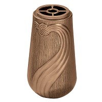 Flowers vase 30x17,5cm - 11,75x6,75in In bronze, with copper inner, ground attached 779-R14
