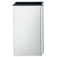 Flower vase Geometrico 20x10cm-7,8x3,9in In stainless steel, ground or wall mount