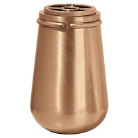 Vaso portafiori 20x13cm In bronzo, con interno rame, a parete 8550-R1