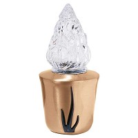 Grave light 19x9cm - 7,5x3,5in In bronze, wall attached 8591