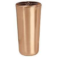 Vaso portafiori 20x10cm In bronzo, con interno rame, a parete 8594-R5