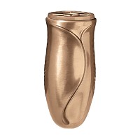 Vaso portafiori 21x9cm In bronzo, con interno rame, a parete 8600-R1