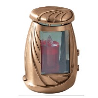 Lamp for candle 22,5x16cm - 9x6,3in In bronze, ground attached 8966-M18