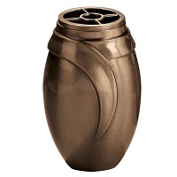 Vaso portafiori 19x12cm In bronzo, con interno rame, a parete 9000-R1