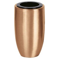 Vaso portafiori 11x6,5cm In bronzo, con interno rame, a parete 9010-R27