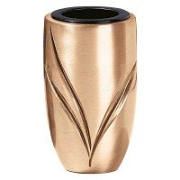 Flowers vase 11x6,5cm - 4,3x2,5in In bronze, with copper inner, wall attached 9017-R27