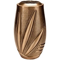 Flowers vase 21x11cm - 8,3x4,3in In bronze, with copper inner, wall attached 9100-R1