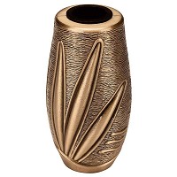 Flowers vase 12x7cm - 4.72 x 2.76 in In bronze, with plastic inner, wall attached 9107-P24