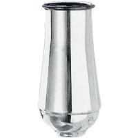 Flower vase Clear, various sizes In stainless steel, ground or wall mount