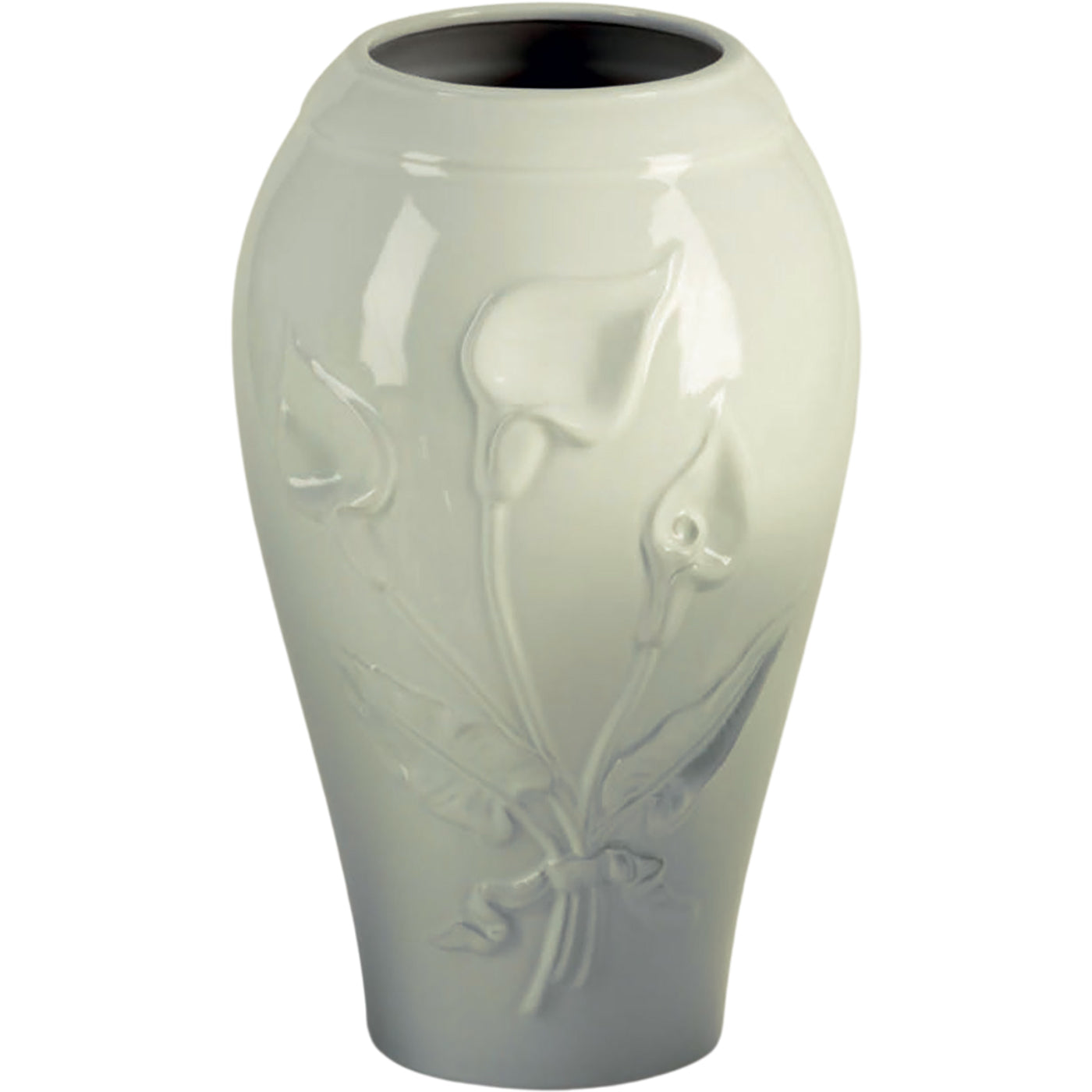 Grabvasen Calla elfenbein 21x13cm Aus Elfenbein-Porzellan, für Bodenbefestigung CAL162T/A
