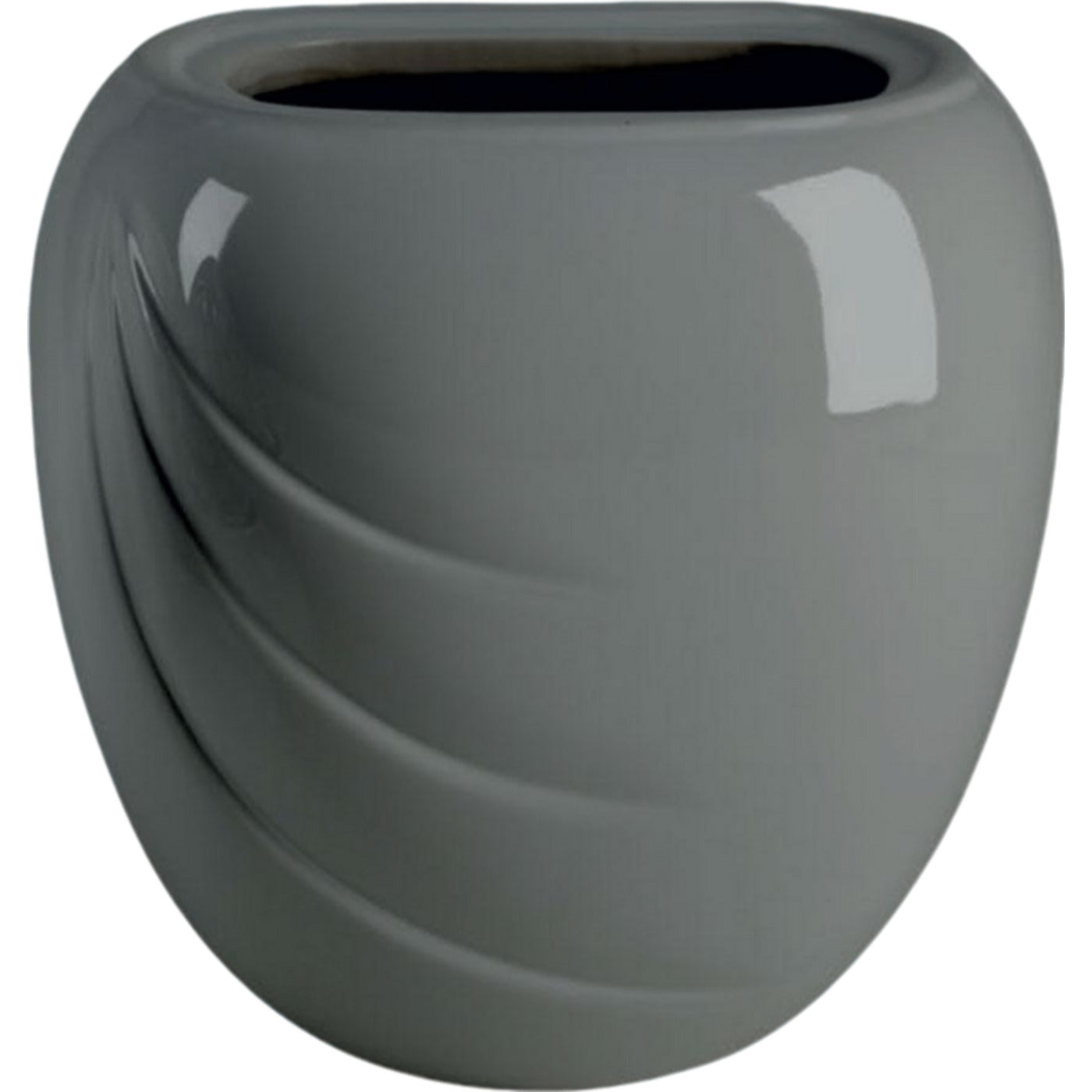 Macetero rectangular para lápida Ecotre gris 19x17cm En porcelana gris, para colgar en pared ECO148P/G