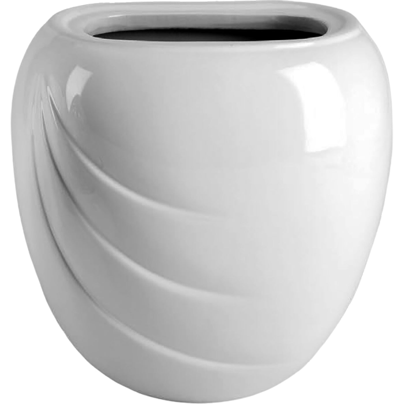 Macetero rectangular para lápida Ecotre 19x17cm En porcelana blanca, para colgar en pared ECO148P