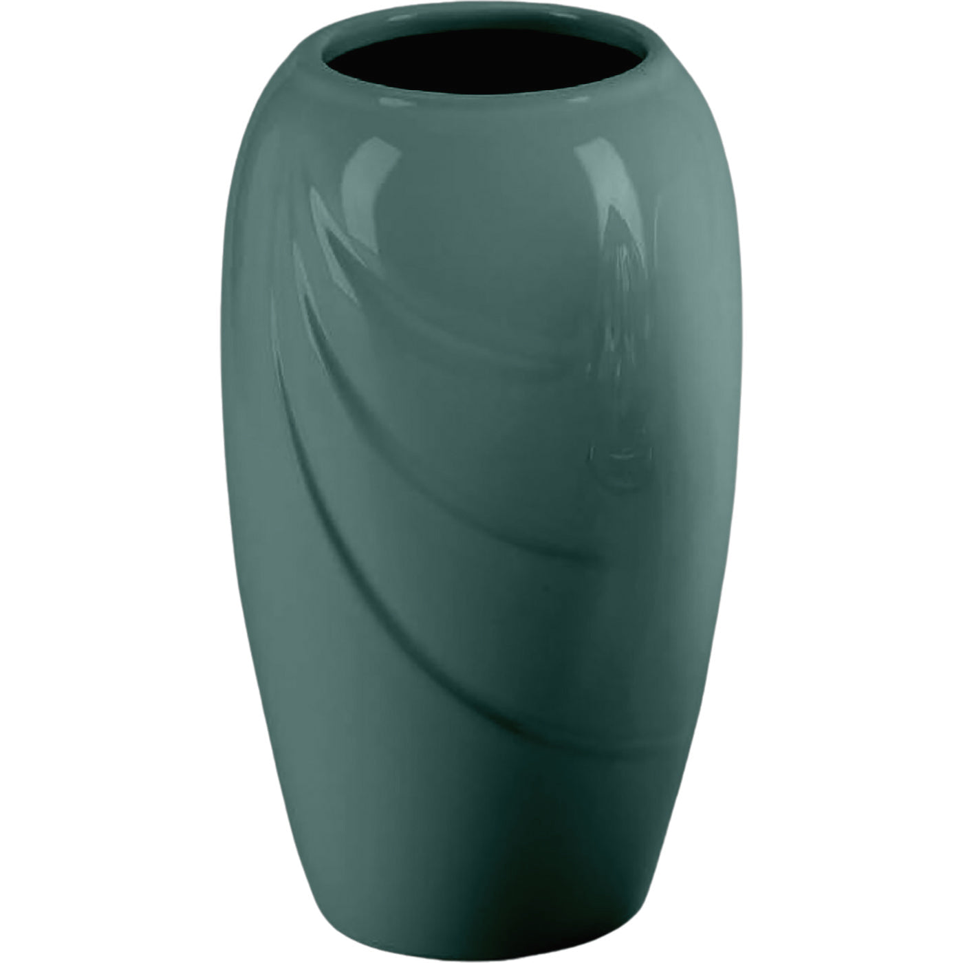 Jarrón para lápida Ecotre verde 21x13cm En porcelana verde, para fijar al suelo ECO150T/V