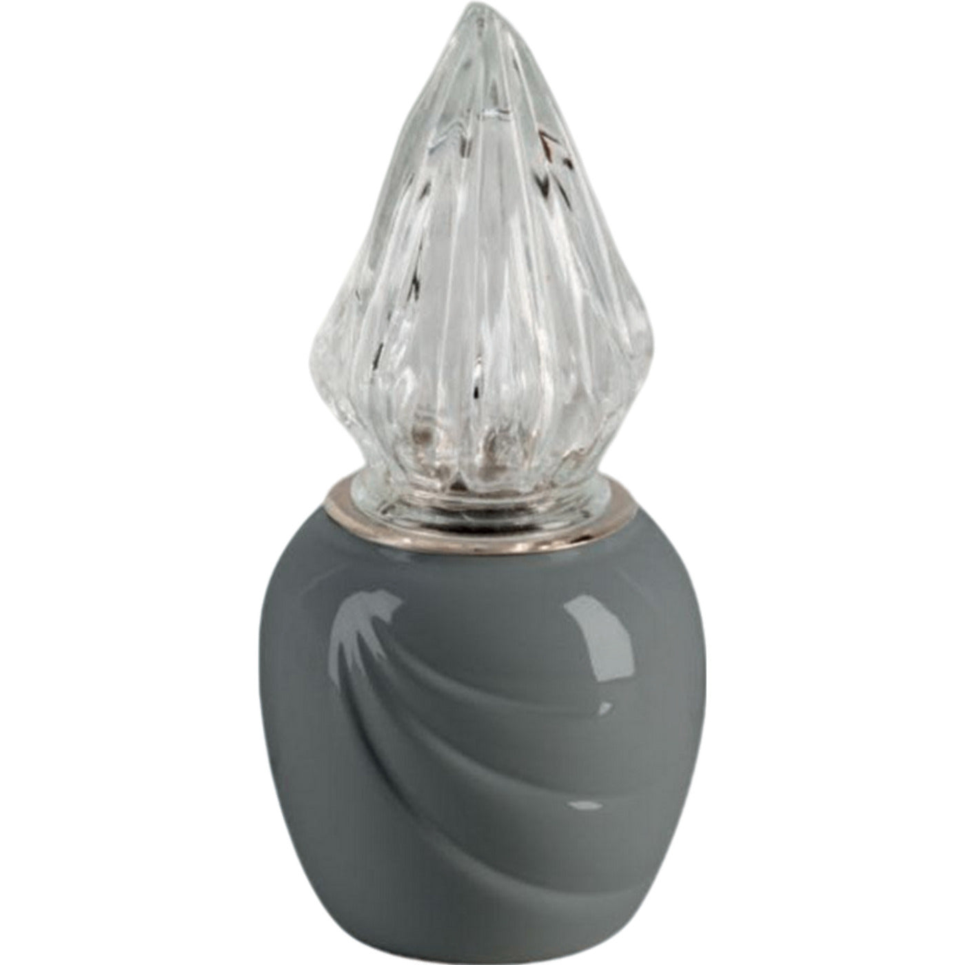 Lámpara votiva Ecotre gris 10x10cm En porcelana gris, para fijar al suelo ECO152T/G
