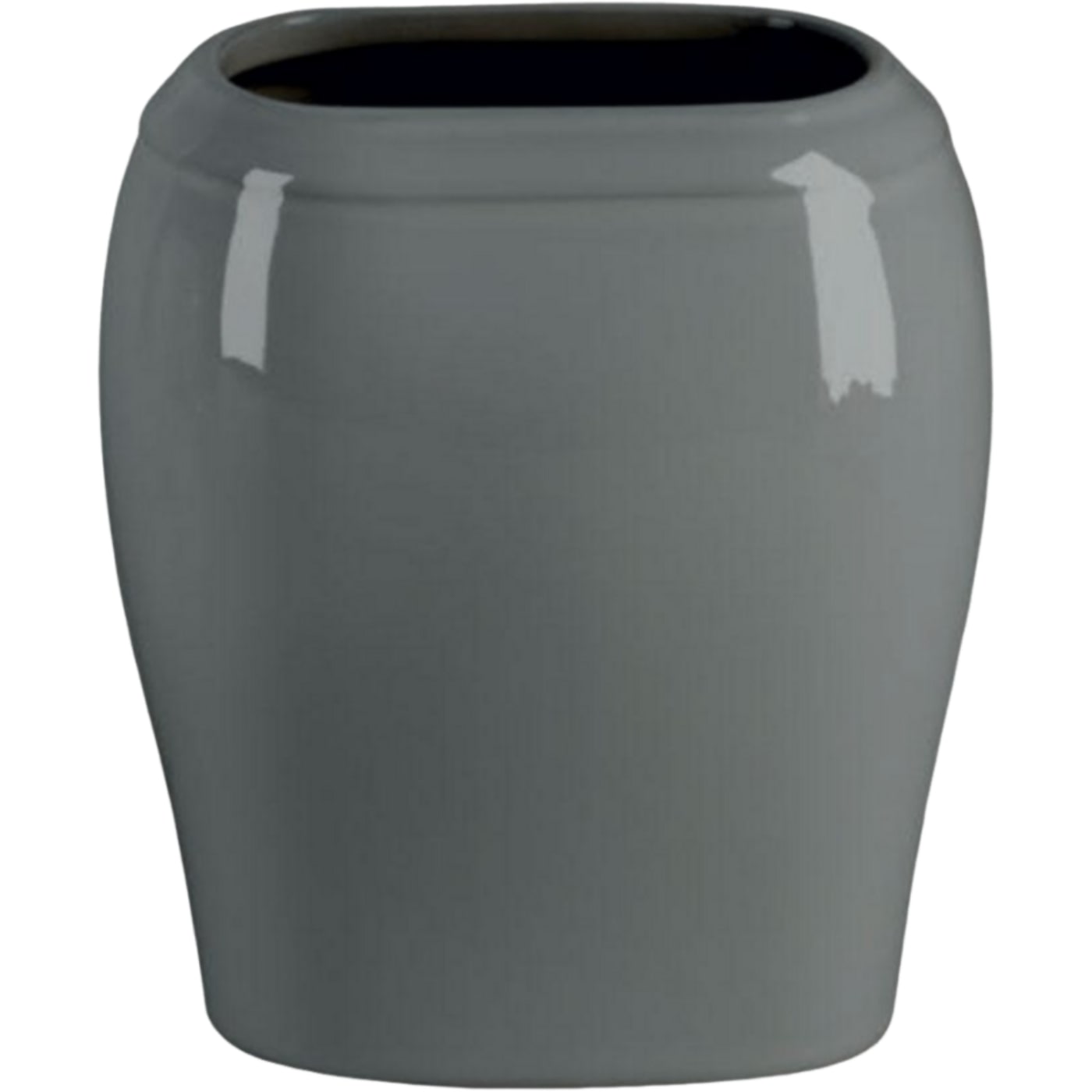 Vasca a parete Liscia grigio 19x17cm In porcellana grigia, a parete LI142P/G