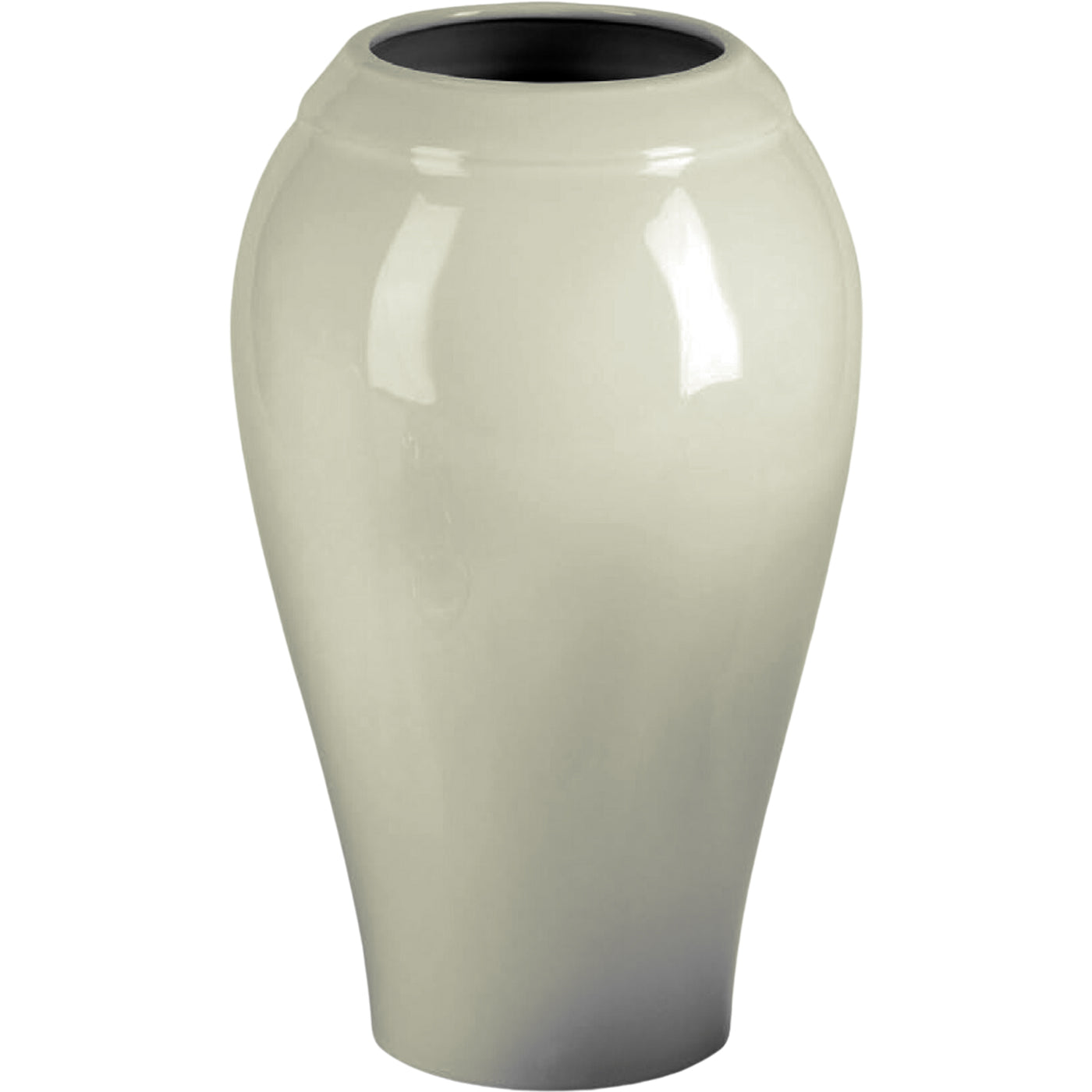Vaso a terra Liscia avorio 21x13cm In porcellana avorio, a parete LI144P/A