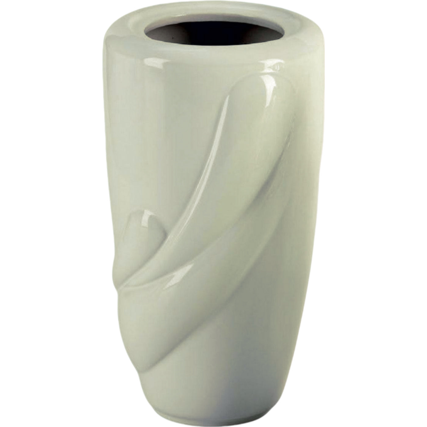 Grabvase Life elfenbein 21x13cm Aus Elfenbein-Porzellan, für Wandmontage LIF154P/A