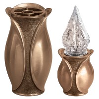 Vase and lamp Aurora 20cm - 8in In bronze, wall attached