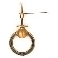 Big-ring Black In bronze, with bolt 1306