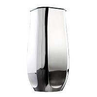 Flower vase 25cm - 10in In stainless steel, ground attached