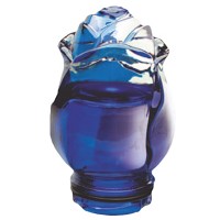 Blue crystal rosebud 10,5cm - 4,1in Decorative flameshade for lamps
